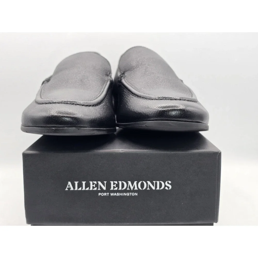 Allen Edmonds Leather Lennox Black‎ Slip On Loafer Men's Size 8D - MSRP 409$